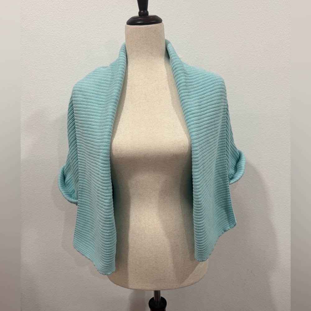 Soft Light Blue Knit Shrug